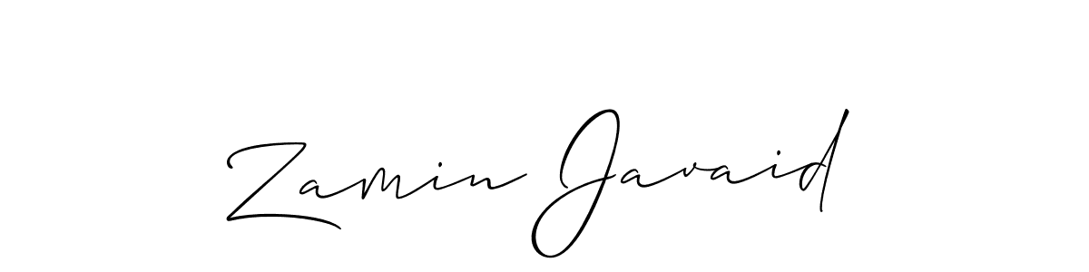 Best and Professional Signature Style for Zamin Javaid. Allison_Script Best Signature Style Collection. Zamin Javaid signature style 2 images and pictures png
