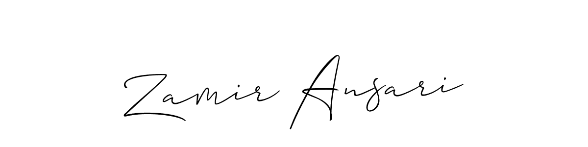Make a beautiful signature design for name Zamir Ansari. Use this online signature maker to create a handwritten signature for free. Zamir Ansari signature style 2 images and pictures png