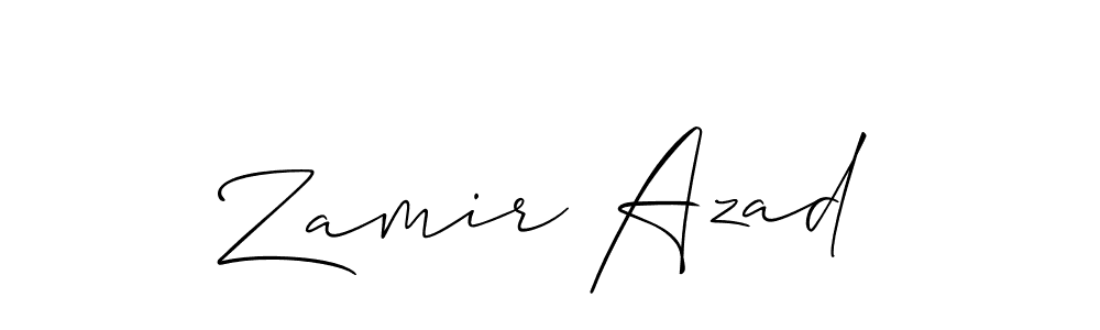 You can use this online signature creator to create a handwritten signature for the name Zamir Azad. This is the best online autograph maker. Zamir Azad signature style 2 images and pictures png