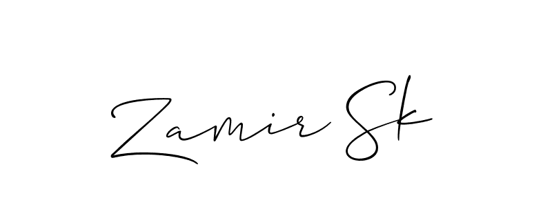 You can use this online signature creator to create a handwritten signature for the name Zamir Sk. This is the best online autograph maker. Zamir Sk signature style 2 images and pictures png