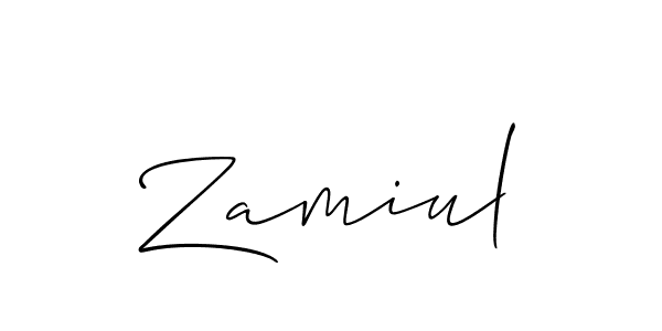Similarly Allison_Script is the best handwritten signature design. Signature creator online .You can use it as an online autograph creator for name Zamiul. Zamiul signature style 2 images and pictures png