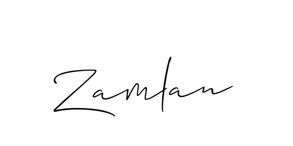 How to Draw Zamlan signature style? Allison_Script is a latest design signature styles for name Zamlan. Zamlan signature style 2 images and pictures png