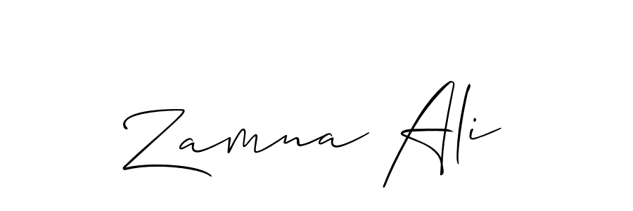 Best and Professional Signature Style for Zamna Ali. Allison_Script Best Signature Style Collection. Zamna Ali signature style 2 images and pictures png