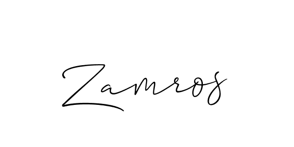 Zamros stylish signature style. Best Handwritten Sign (Allison_Script) for my name. Handwritten Signature Collection Ideas for my name Zamros. Zamros signature style 2 images and pictures png