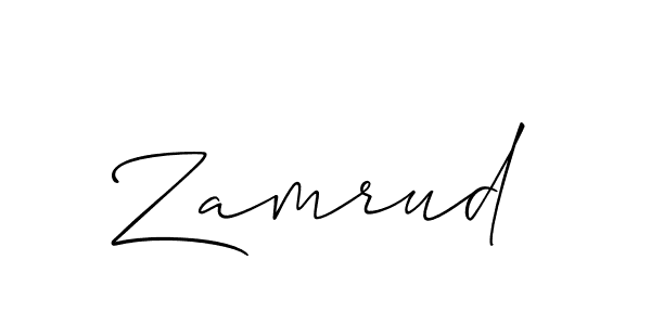 You can use this online signature creator to create a handwritten signature for the name Zamrud. This is the best online autograph maker. Zamrud signature style 2 images and pictures png
