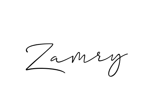 You should practise on your own different ways (Allison_Script) to write your name (Zamry) in signature. don't let someone else do it for you. Zamry signature style 2 images and pictures png