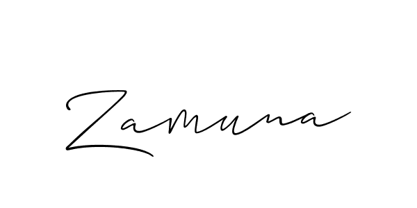 Best and Professional Signature Style for Zamuna. Allison_Script Best Signature Style Collection. Zamuna signature style 2 images and pictures png
