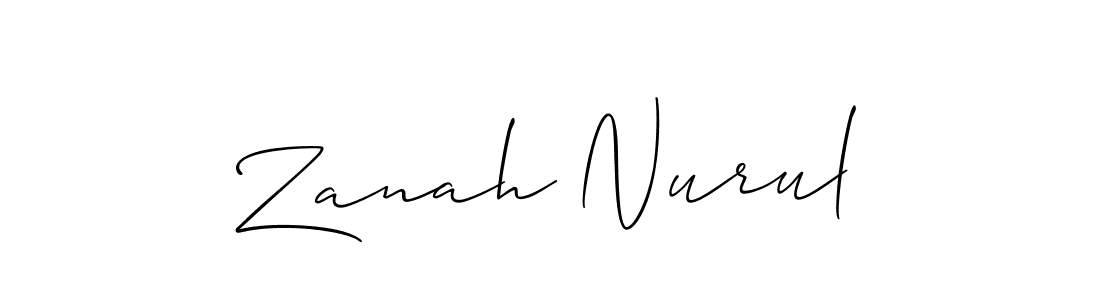 Here are the top 10 professional signature styles for the name Zanah Nurul. These are the best autograph styles you can use for your name. Zanah Nurul signature style 2 images and pictures png