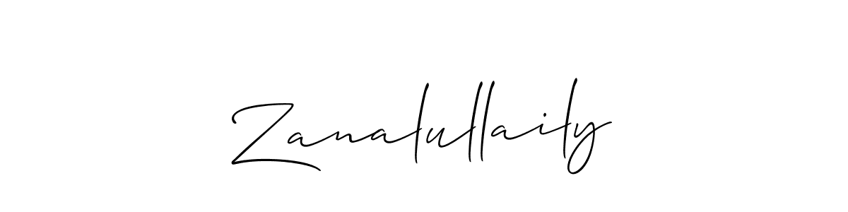 You should practise on your own different ways (Allison_Script) to write your name (Zanalullaily) in signature. don't let someone else do it for you. Zanalullaily signature style 2 images and pictures png