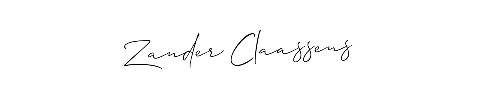 Zander Claassens stylish signature style. Best Handwritten Sign (Allison_Script) for my name. Handwritten Signature Collection Ideas for my name Zander Claassens. Zander Claassens signature style 2 images and pictures png