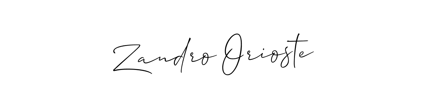 Also we have Zandro Orioste name is the best signature style. Create professional handwritten signature collection using Allison_Script autograph style. Zandro Orioste signature style 2 images and pictures png