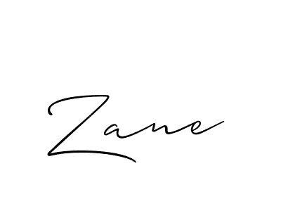 How to make Zane signature? Allison_Script is a professional autograph style. Create handwritten signature for Zane name. Zane signature style 2 images and pictures png