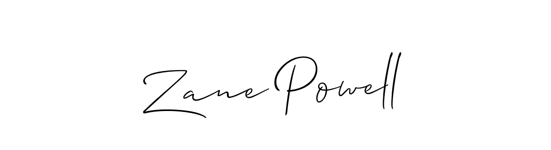 Design your own signature with our free online signature maker. With this signature software, you can create a handwritten (Allison_Script) signature for name Zane Powell. Zane Powell signature style 2 images and pictures png