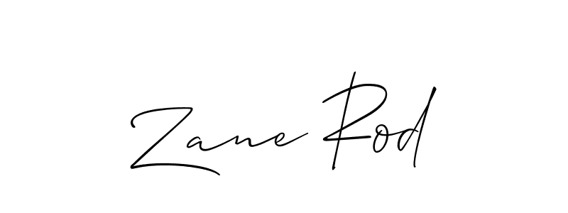 Design your own signature with our free online signature maker. With this signature software, you can create a handwritten (Allison_Script) signature for name Zane Rod. Zane Rod signature style 2 images and pictures png