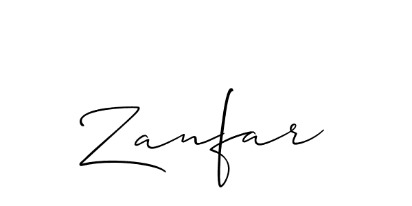 if you are searching for the best signature style for your name Zanfar. so please give up your signature search. here we have designed multiple signature styles  using Allison_Script. Zanfar signature style 2 images and pictures png