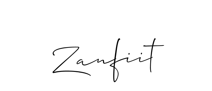 Best and Professional Signature Style for Zanfiit. Allison_Script Best Signature Style Collection. Zanfiit signature style 2 images and pictures png