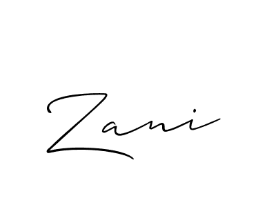 How to Draw Zani signature style? Allison_Script is a latest design signature styles for name Zani. Zani signature style 2 images and pictures png