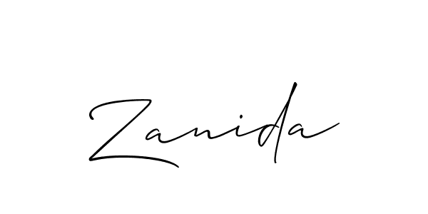 Similarly Allison_Script is the best handwritten signature design. Signature creator online .You can use it as an online autograph creator for name Zanida. Zanida signature style 2 images and pictures png