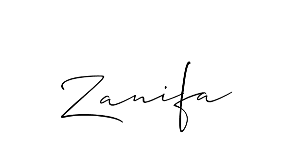 How to make Zanifa name signature. Use Allison_Script style for creating short signs online. This is the latest handwritten sign. Zanifa signature style 2 images and pictures png