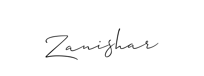 You should practise on your own different ways (Allison_Script) to write your name (Zanishar) in signature. don't let someone else do it for you. Zanishar signature style 2 images and pictures png