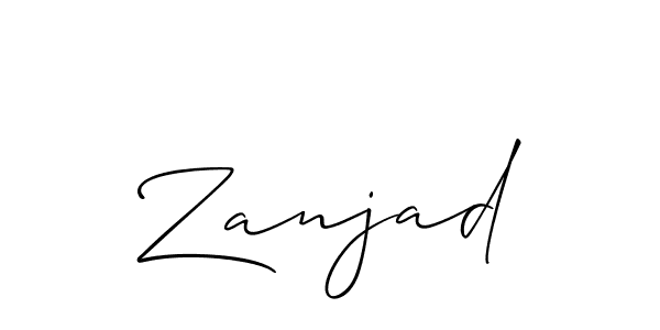 Make a beautiful signature design for name Zanjad. Use this online signature maker to create a handwritten signature for free. Zanjad signature style 2 images and pictures png