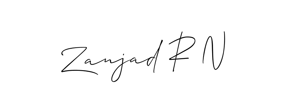 Here are the top 10 professional signature styles for the name Zanjad R N. These are the best autograph styles you can use for your name. Zanjad R N signature style 2 images and pictures png