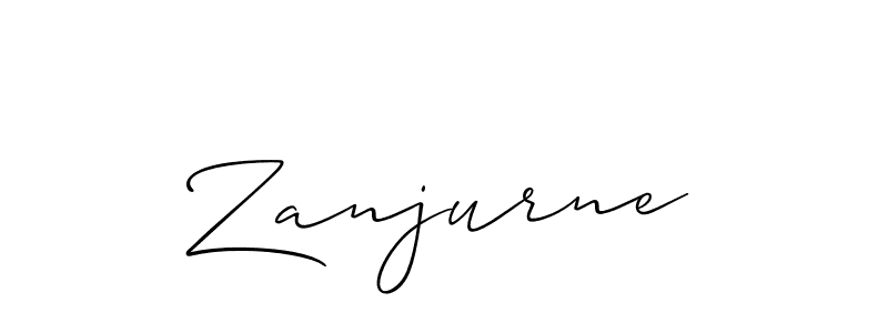 Best and Professional Signature Style for Zanjurne. Allison_Script Best Signature Style Collection. Zanjurne signature style 2 images and pictures png