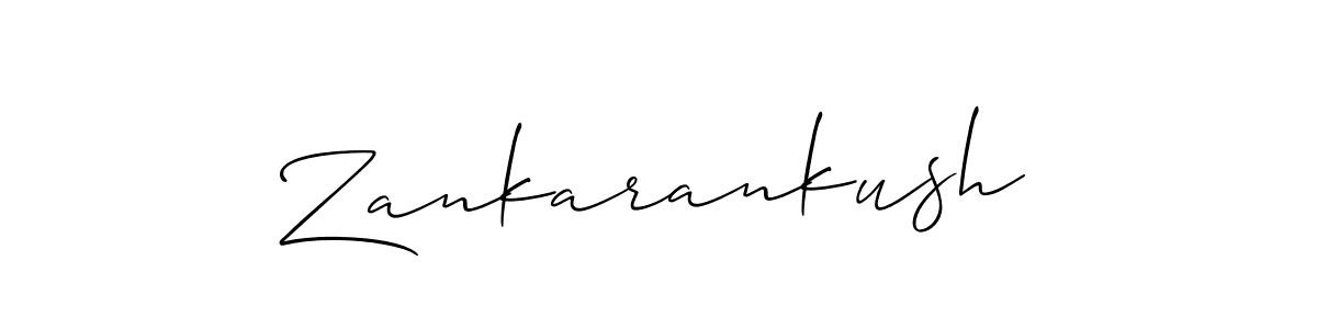 It looks lik you need a new signature style for name Zankarankush. Design unique handwritten (Allison_Script) signature with our free signature maker in just a few clicks. Zankarankush signature style 2 images and pictures png
