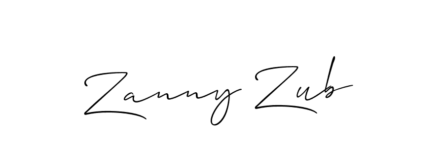 Once you've used our free online signature maker to create your best signature Allison_Script style, it's time to enjoy all of the benefits that Zanny Zub name signing documents. Zanny Zub signature style 2 images and pictures png