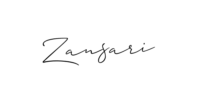 You can use this online signature creator to create a handwritten signature for the name Zansari. This is the best online autograph maker. Zansari signature style 2 images and pictures png