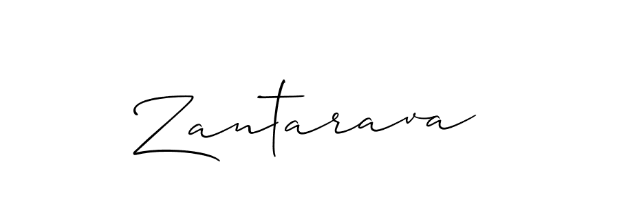 Design your own signature with our free online signature maker. With this signature software, you can create a handwritten (Allison_Script) signature for name Zantarava. Zantarava signature style 2 images and pictures png