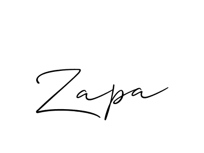 Similarly Allison_Script is the best handwritten signature design. Signature creator online .You can use it as an online autograph creator for name Zapa. Zapa signature style 2 images and pictures png