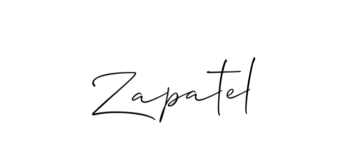 Make a beautiful signature design for name Zapatel. Use this online signature maker to create a handwritten signature for free. Zapatel signature style 2 images and pictures png