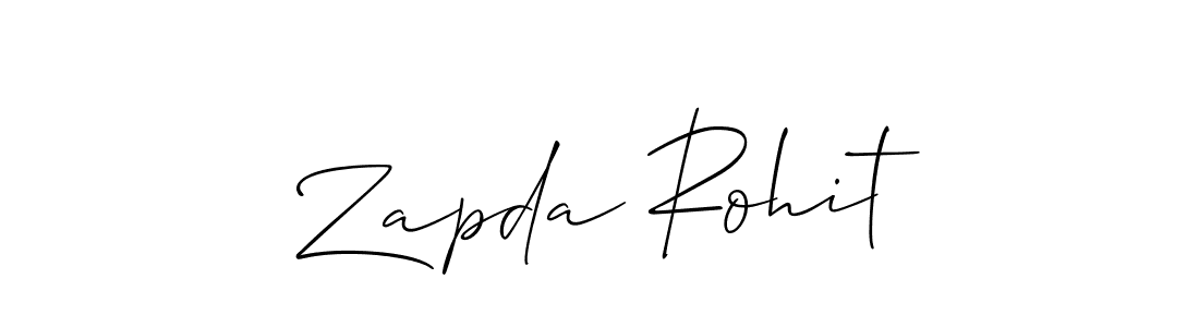 Use a signature maker to create a handwritten signature online. With this signature software, you can design (Allison_Script) your own signature for name Zapda Rohit. Zapda Rohit signature style 2 images and pictures png