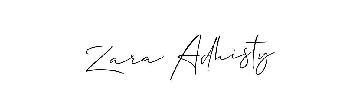Also You can easily find your signature by using the search form. We will create Zara Adhisty name handwritten signature images for you free of cost using Allison_Script sign style. Zara Adhisty signature style 2 images and pictures png
