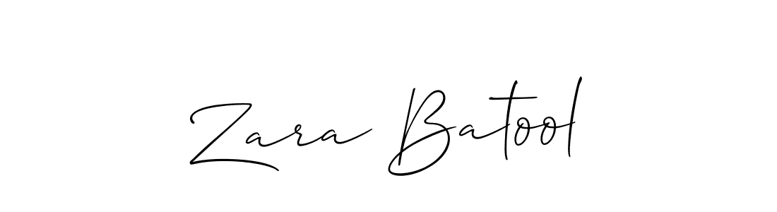 Use a signature maker to create a handwritten signature online. With this signature software, you can design (Allison_Script) your own signature for name Zara Batool. Zara Batool signature style 2 images and pictures png