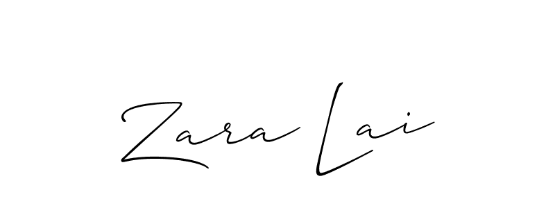 Once you've used our free online signature maker to create your best signature Allison_Script style, it's time to enjoy all of the benefits that Zara Lai name signing documents. Zara Lai signature style 2 images and pictures png