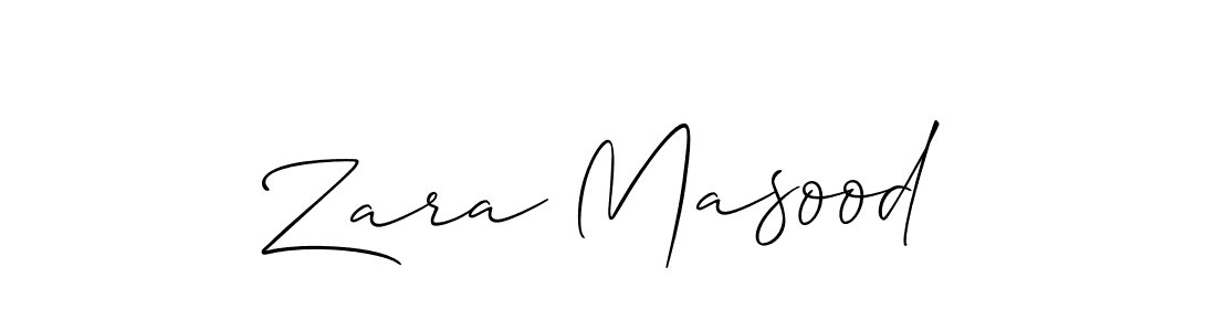 It looks lik you need a new signature style for name Zara Masood. Design unique handwritten (Allison_Script) signature with our free signature maker in just a few clicks. Zara Masood signature style 2 images and pictures png