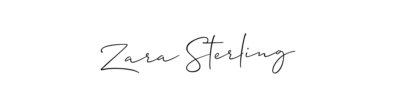 Make a beautiful signature design for name Zara Sterling. Use this online signature maker to create a handwritten signature for free. Zara Sterling signature style 2 images and pictures png