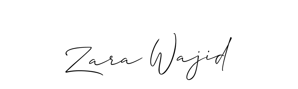 This is the best signature style for the Zara Wajid name. Also you like these signature font (Allison_Script). Mix name signature. Zara Wajid signature style 2 images and pictures png