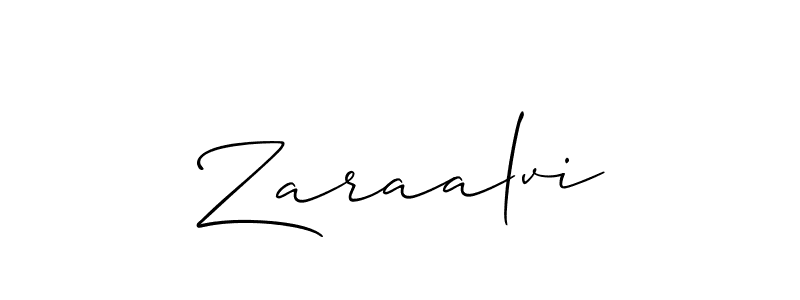 How to Draw Zaraalvi signature style? Allison_Script is a latest design signature styles for name Zaraalvi. Zaraalvi signature style 2 images and pictures png