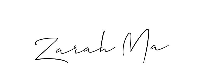 Here are the top 10 professional signature styles for the name Zarah Ma. These are the best autograph styles you can use for your name. Zarah Ma signature style 2 images and pictures png