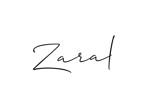 if you are searching for the best signature style for your name Zaral. so please give up your signature search. here we have designed multiple signature styles  using Allison_Script. Zaral signature style 2 images and pictures png