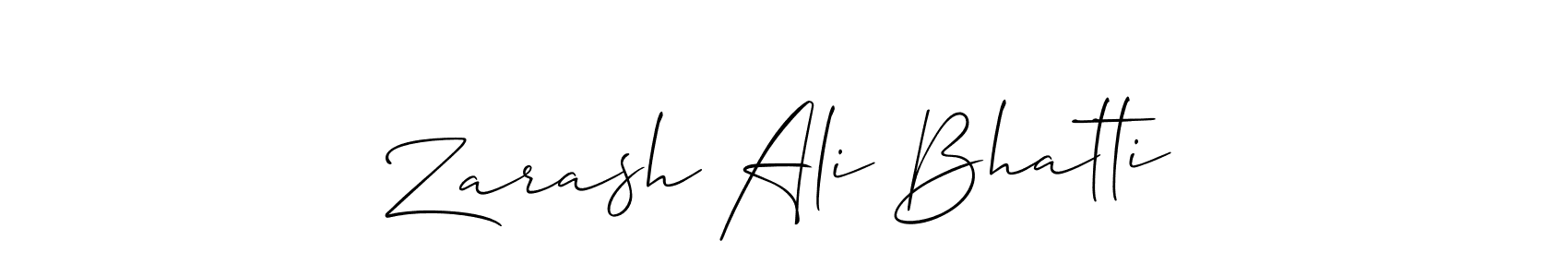 See photos of Zarash Ali Bhatti official signature by Spectra . Check more albums & portfolios. Read reviews & check more about Allison_Script font. Zarash Ali Bhatti signature style 2 images and pictures png