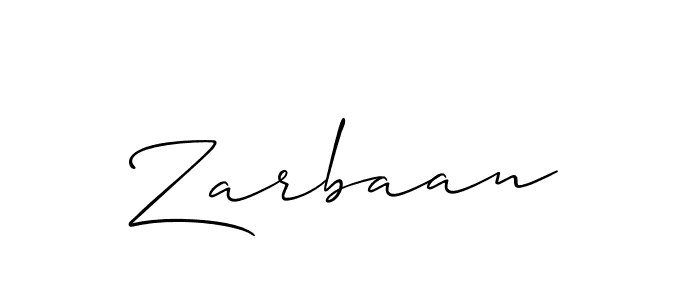 Also we have Zarbaan name is the best signature style. Create professional handwritten signature collection using Allison_Script autograph style. Zarbaan signature style 2 images and pictures png