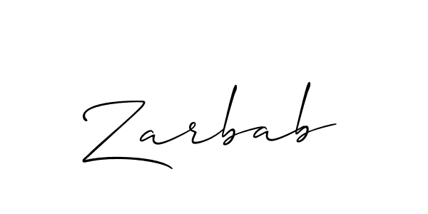 It looks lik you need a new signature style for name Zarbab. Design unique handwritten (Allison_Script) signature with our free signature maker in just a few clicks. Zarbab signature style 2 images and pictures png