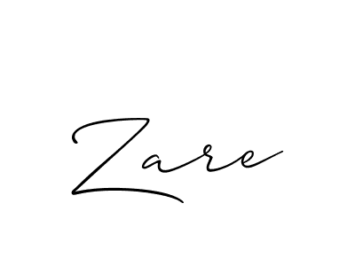 Make a beautiful signature design for name Zare. With this signature (Allison_Script) style, you can create a handwritten signature for free. Zare signature style 2 images and pictures png