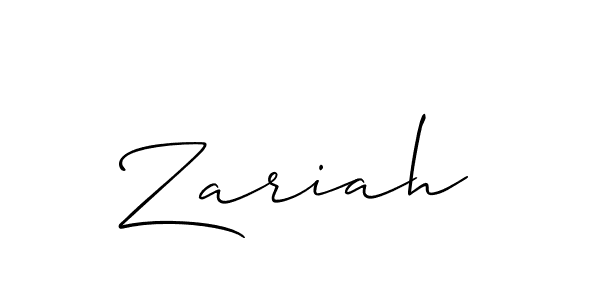 Allison_Script is a professional signature style that is perfect for those who want to add a touch of class to their signature. It is also a great choice for those who want to make their signature more unique. Get Zariah name to fancy signature for free. Zariah signature style 2 images and pictures png