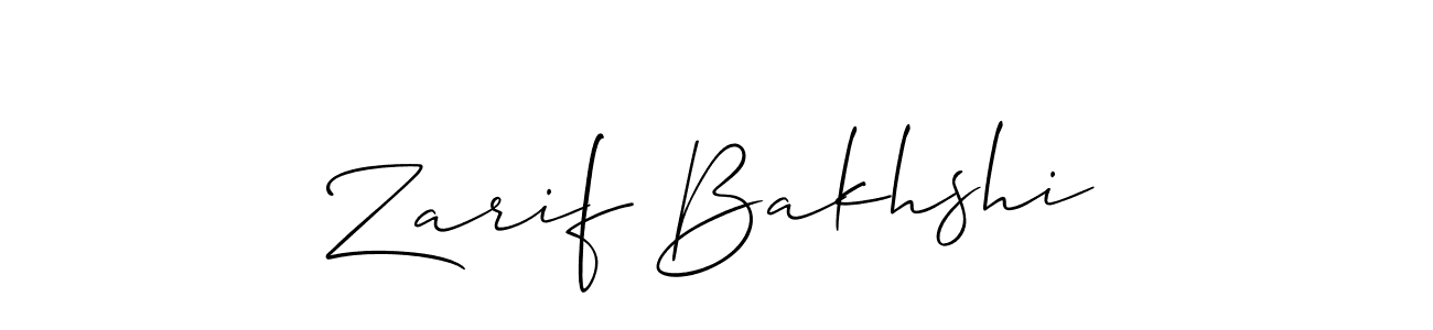 Allison_Script is a professional signature style that is perfect for those who want to add a touch of class to their signature. It is also a great choice for those who want to make their signature more unique. Get Zarif Bakhshi name to fancy signature for free. Zarif Bakhshi signature style 2 images and pictures png