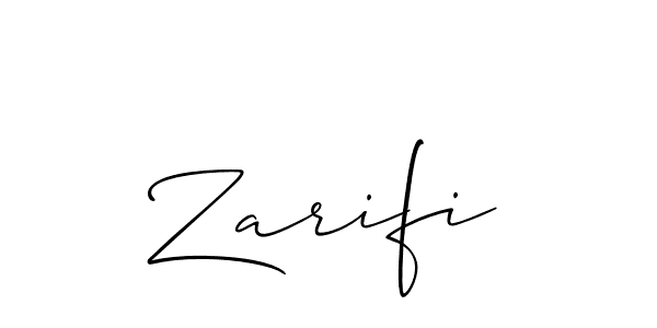 Make a beautiful signature design for name Zarifi. Use this online signature maker to create a handwritten signature for free. Zarifi signature style 2 images and pictures png